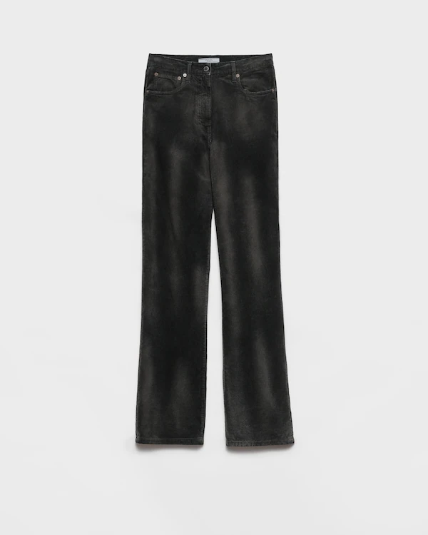 Corduroy five-pocket pants