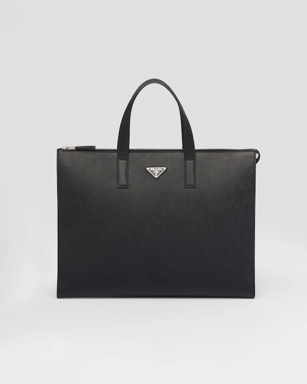 Saffiano leather tote