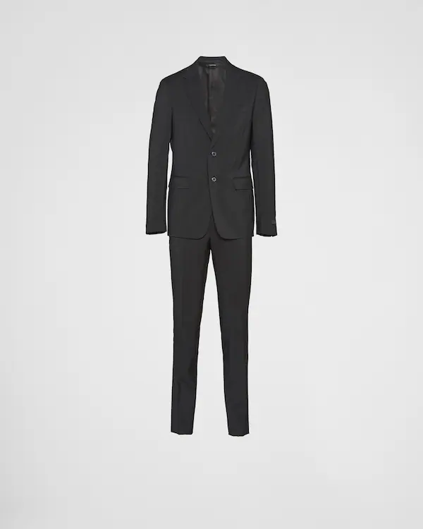 Single Breasted Wool And Mohair Suit