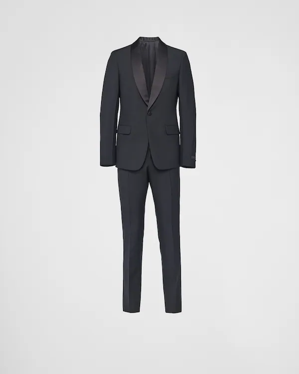 Single-breasted wool and mohair tuxedo