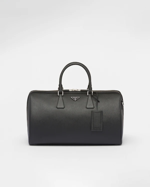 Saffiano leather travel bag