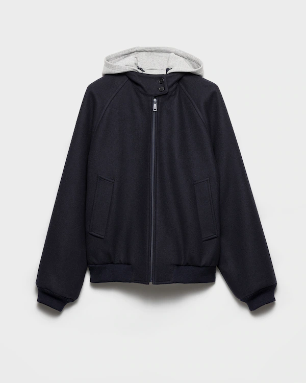 Cloth and cotton fleece jacket
