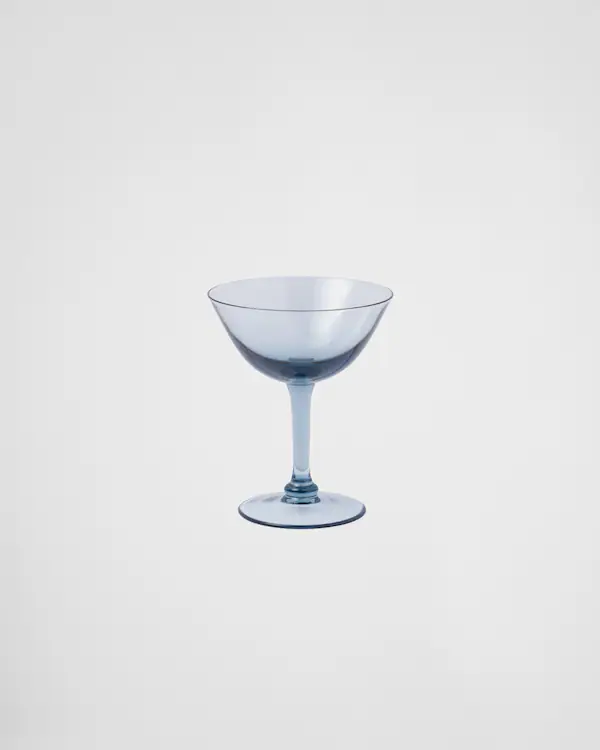 Set of two crystal champagne coupe glasses - New York
