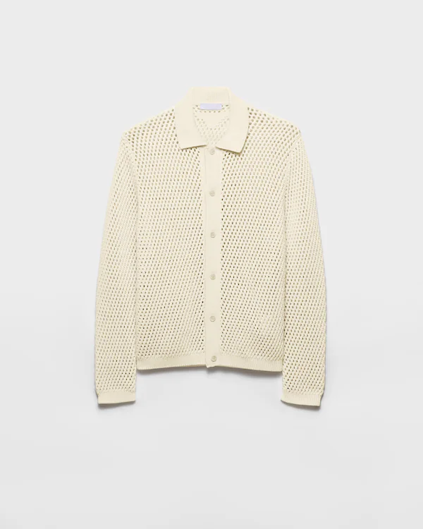 Linen and cotton cardigan