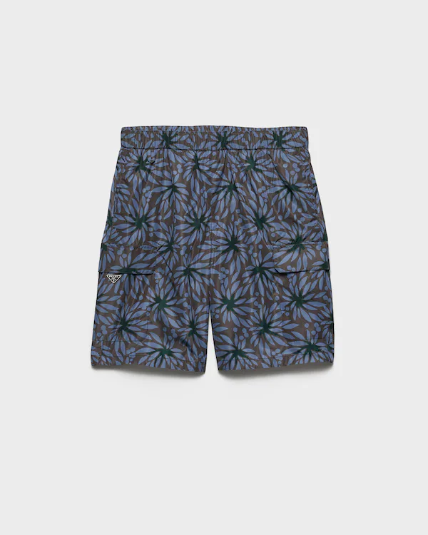 Printed Re-Nylon swim trunks
