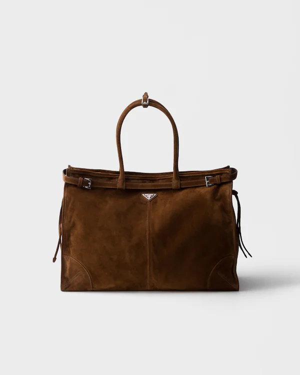Prada Bonnie suede tote bag