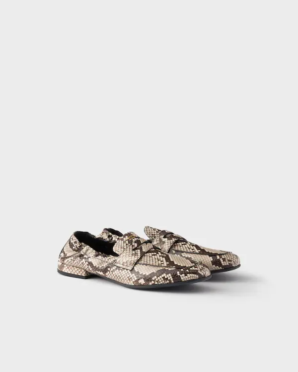 Shuffle printed Ayers leather loafers