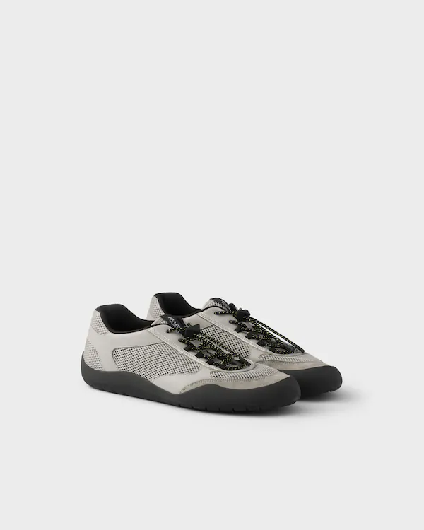 Speedrock leather and mesh fabric sneakers