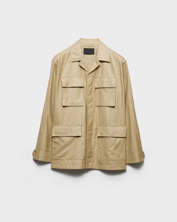 Silk safari jacket