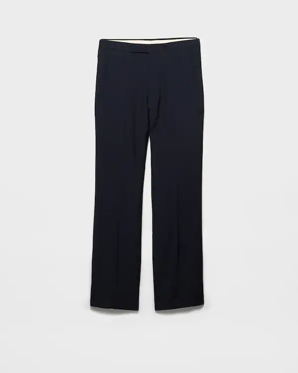 Wool and mohair pants