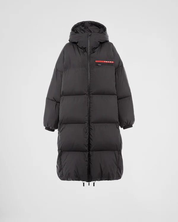 Oversized technical Re-Nylon down coat