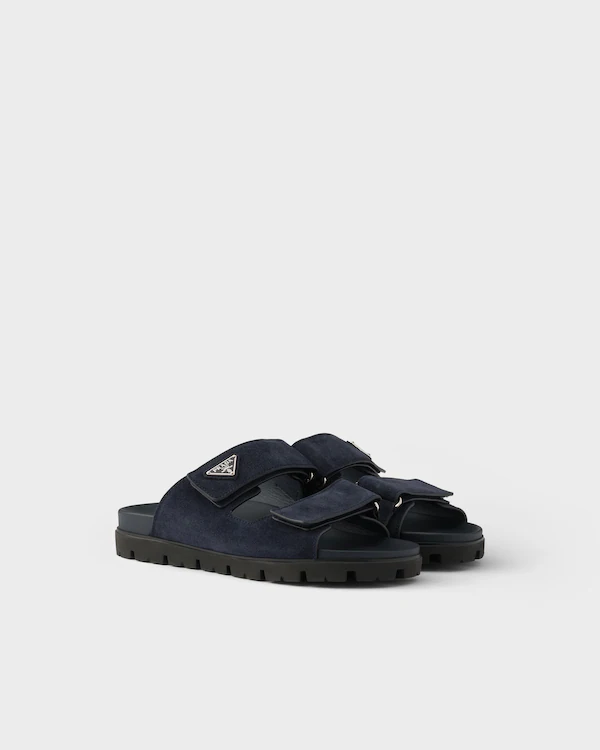 Suede band sandals