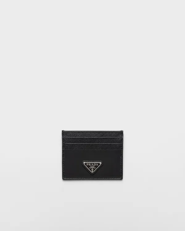 Re-Nylon and Saffiano leather card holder