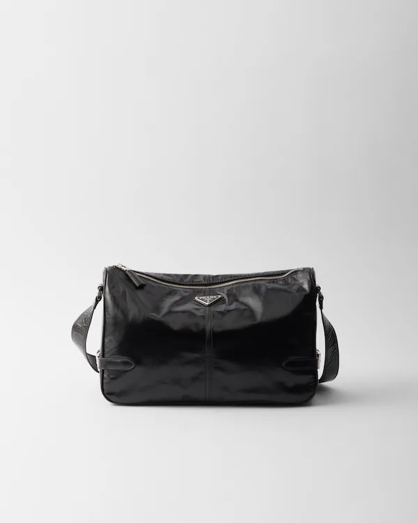 Leather shoulder bag