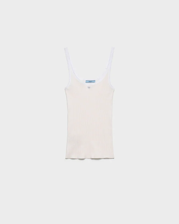 Ribbed cotton top