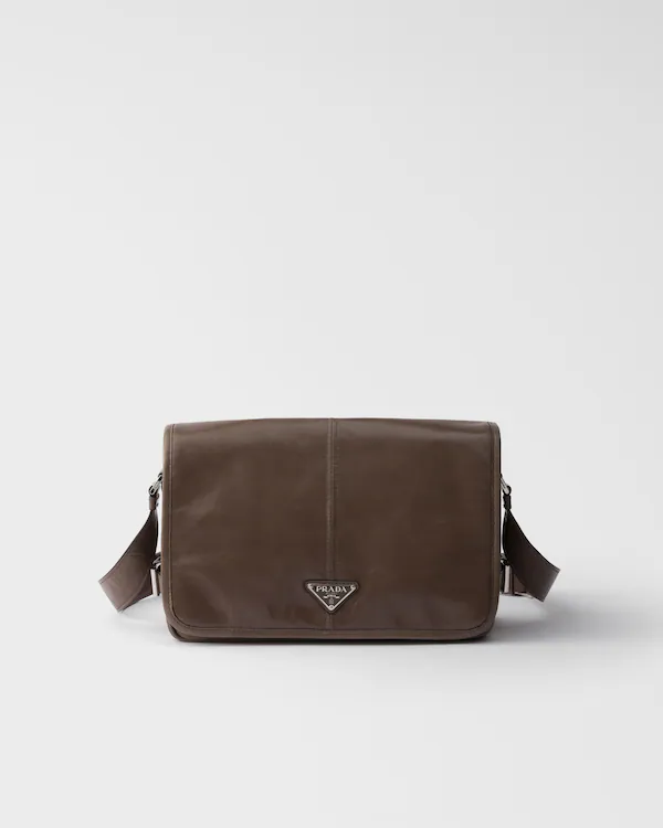 Leather shoulder bag