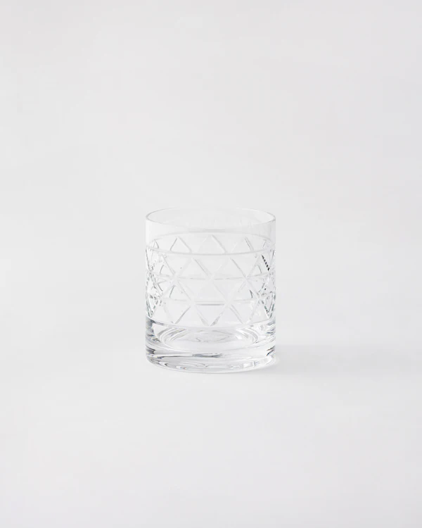 Crystal tumbler - Triangles