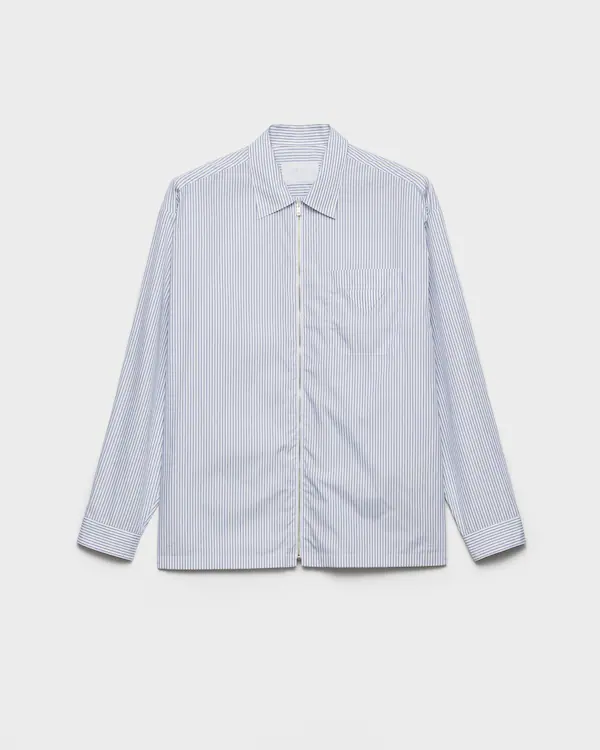Cotton zipper shirt