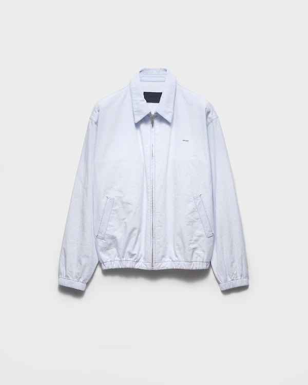 Chambray blouson jacket