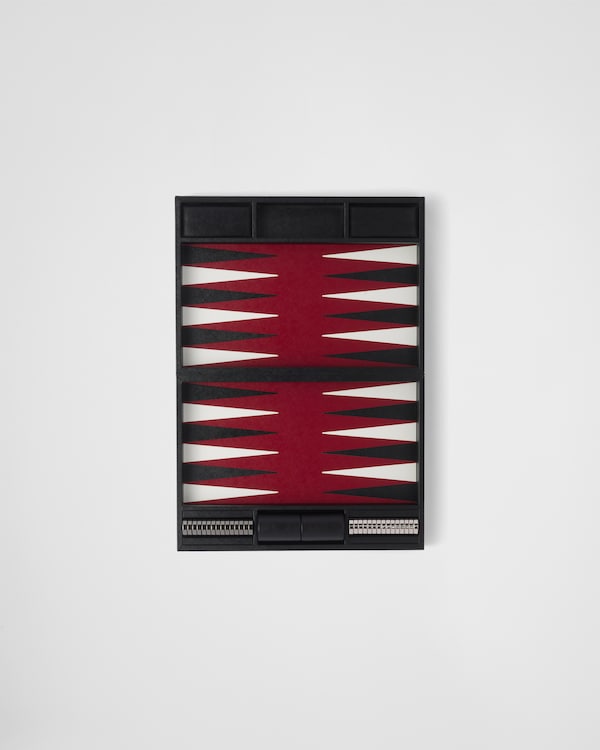 Saffiano Leather Backgammon Set