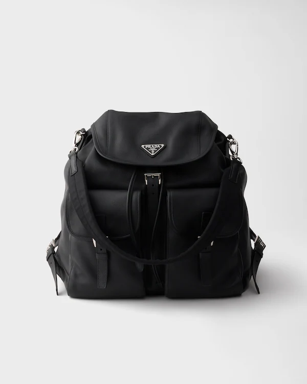 Leather backpack